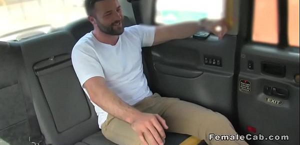  Dude licks and bangs tattooed cab driver